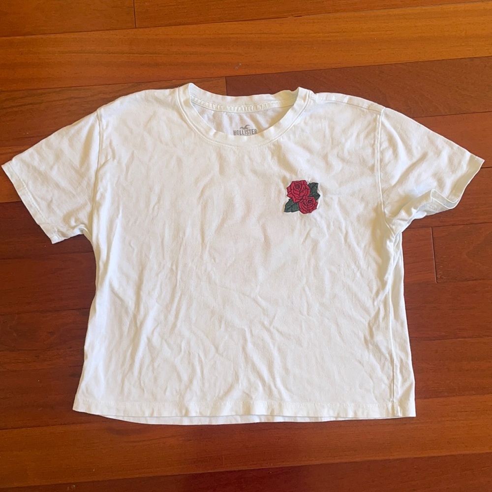 Hollister White T-shirt XS